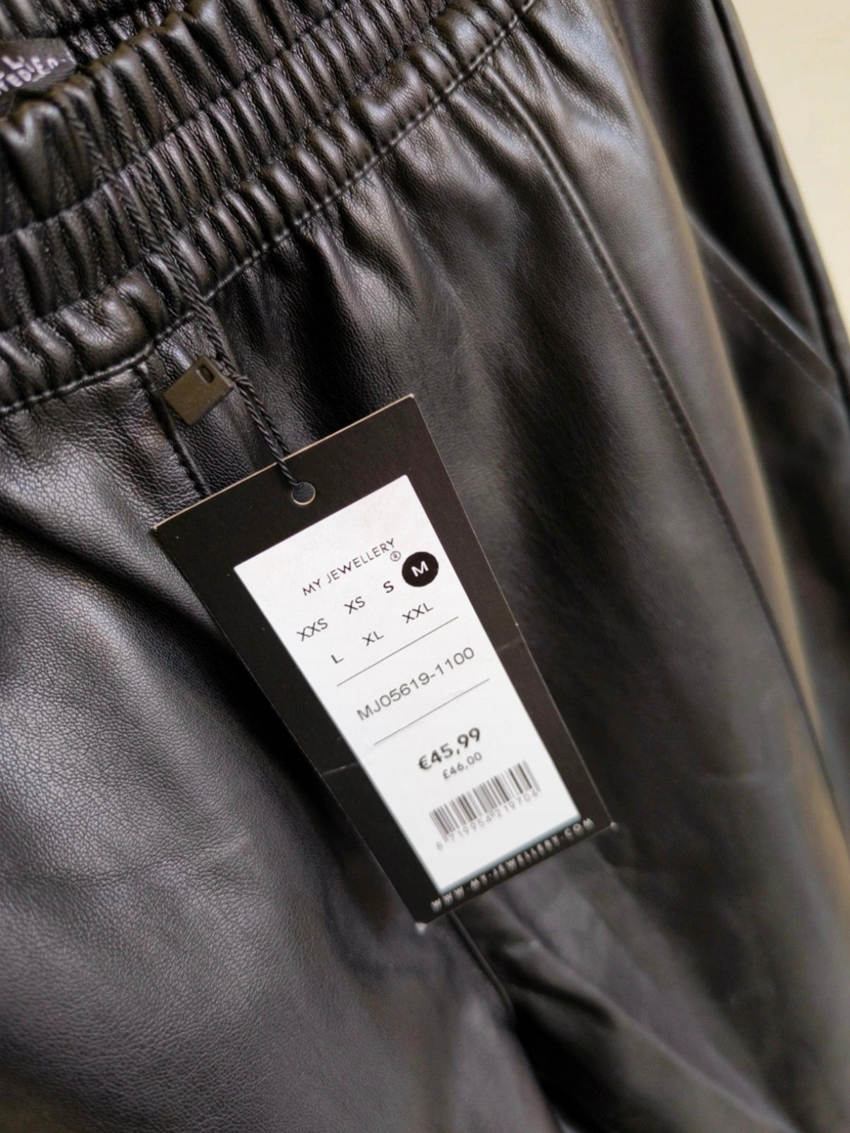 My Jewellery Limited vegan leather pants zwart