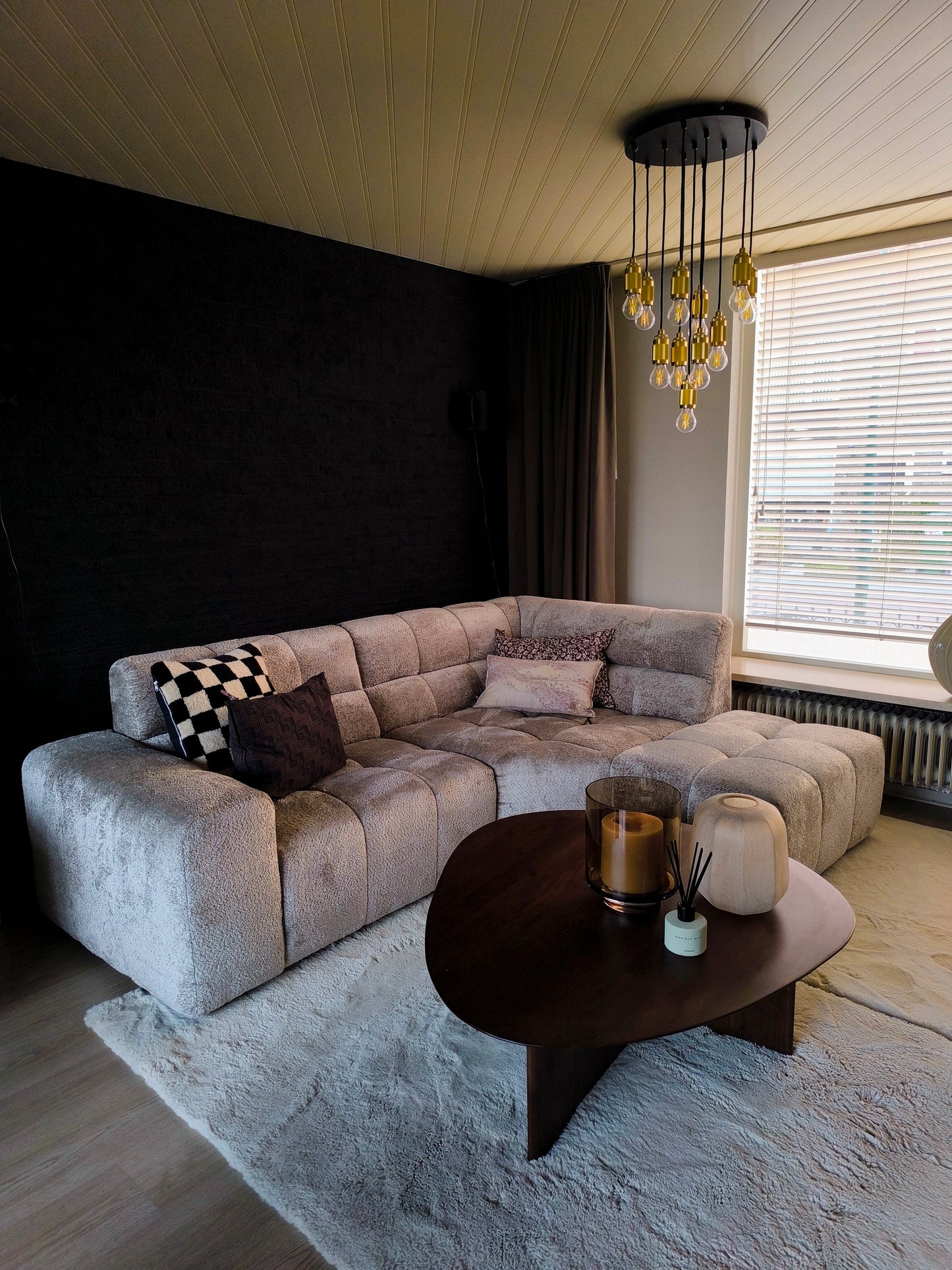 Light & Living pacengo vaas medium taupe beige