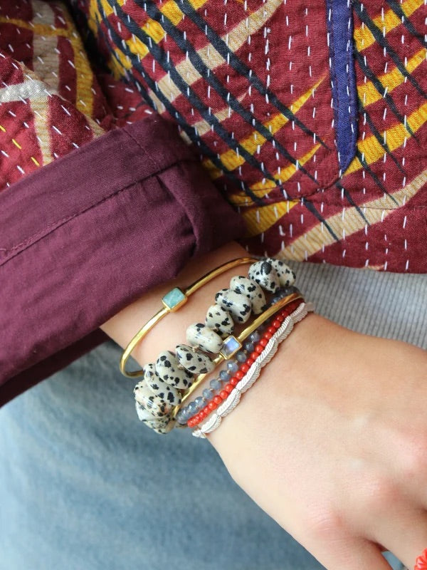 I AM JAI Dalmatiër Jasper armband