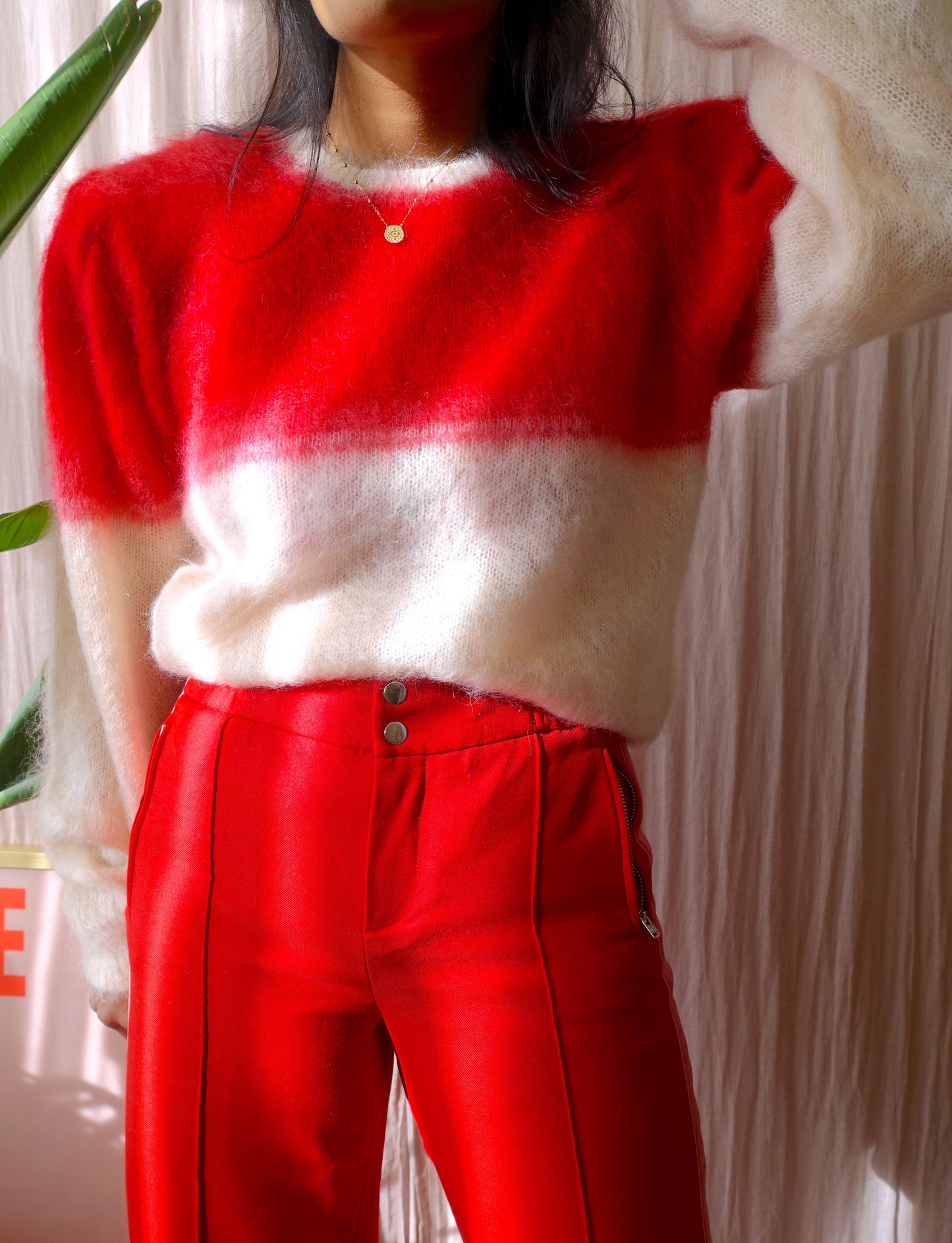 Isabel Marant deniz shoulder padded mohair knit