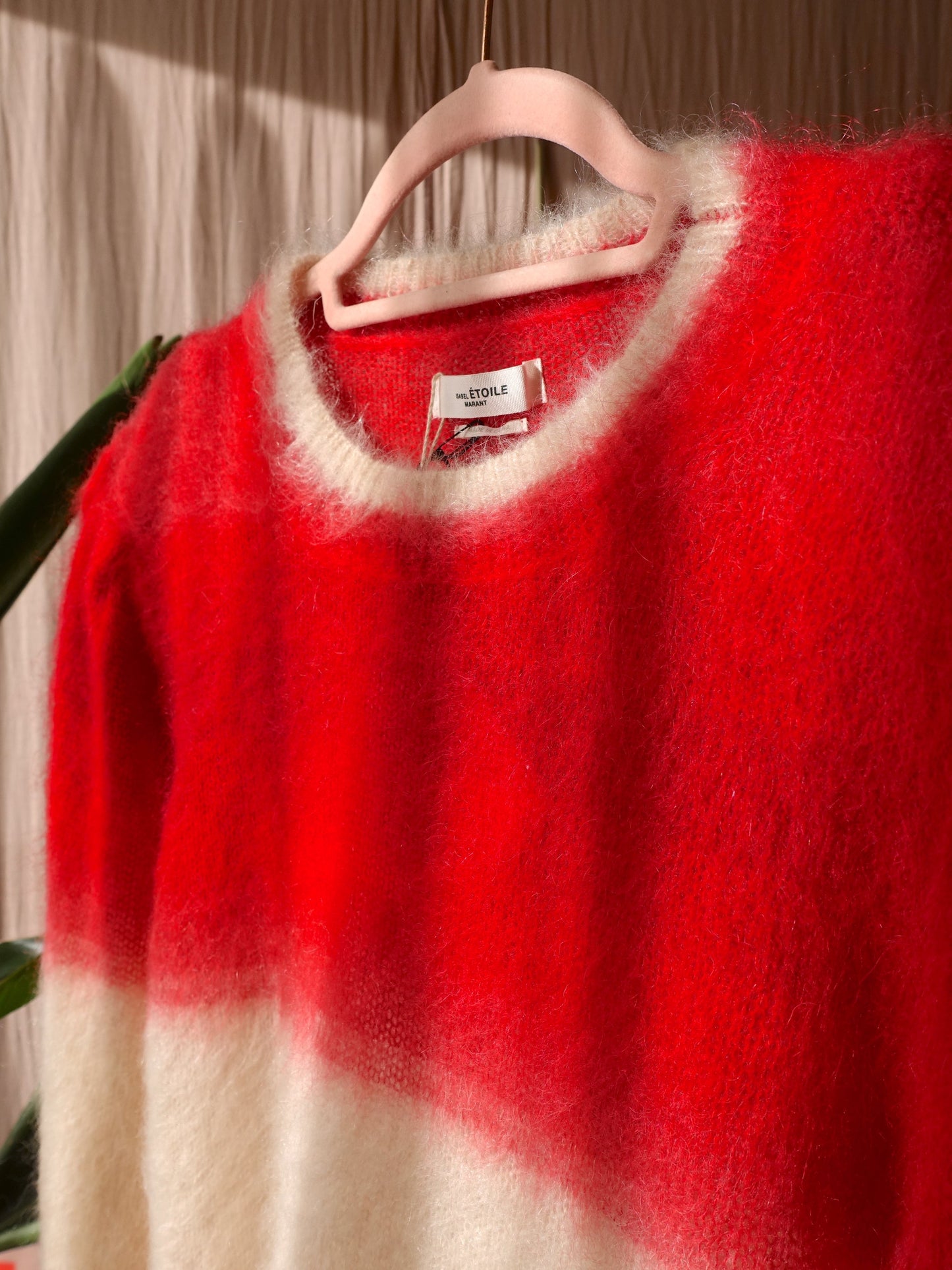 Isabel Marant deniz shoulder padded mohair knit