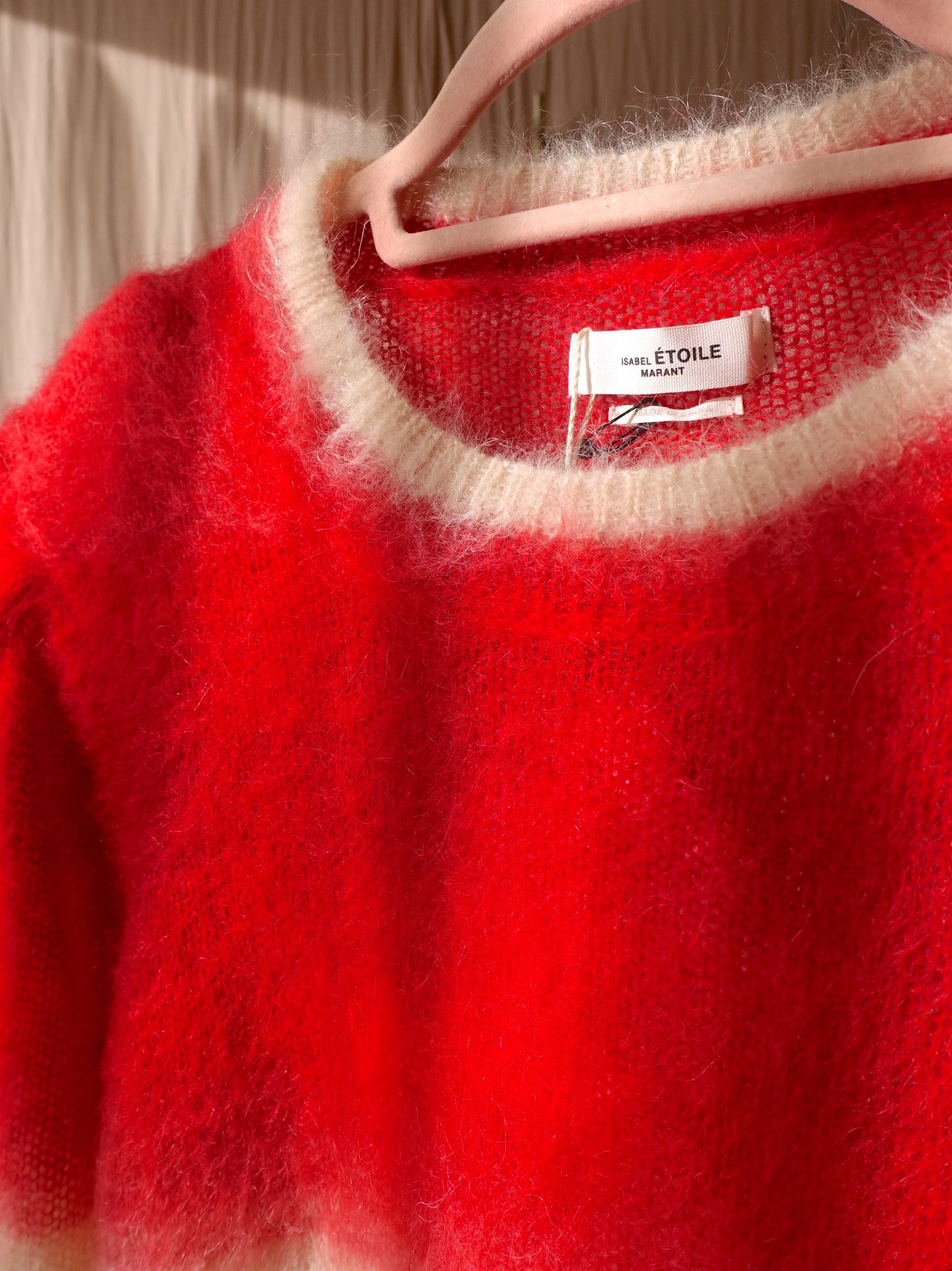 Isabel Marant deniz shoulder padded mohair knit