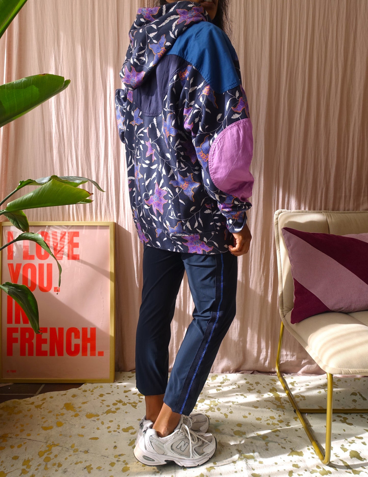 Studio Anneloes pinstripe travel quality pants navy