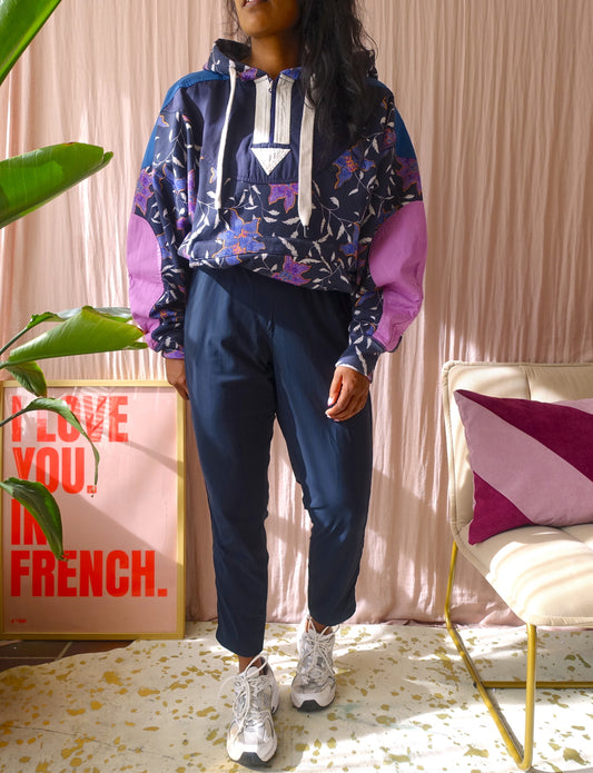 Studio Anneloes travel quality pinstripe pantalon midnight blue