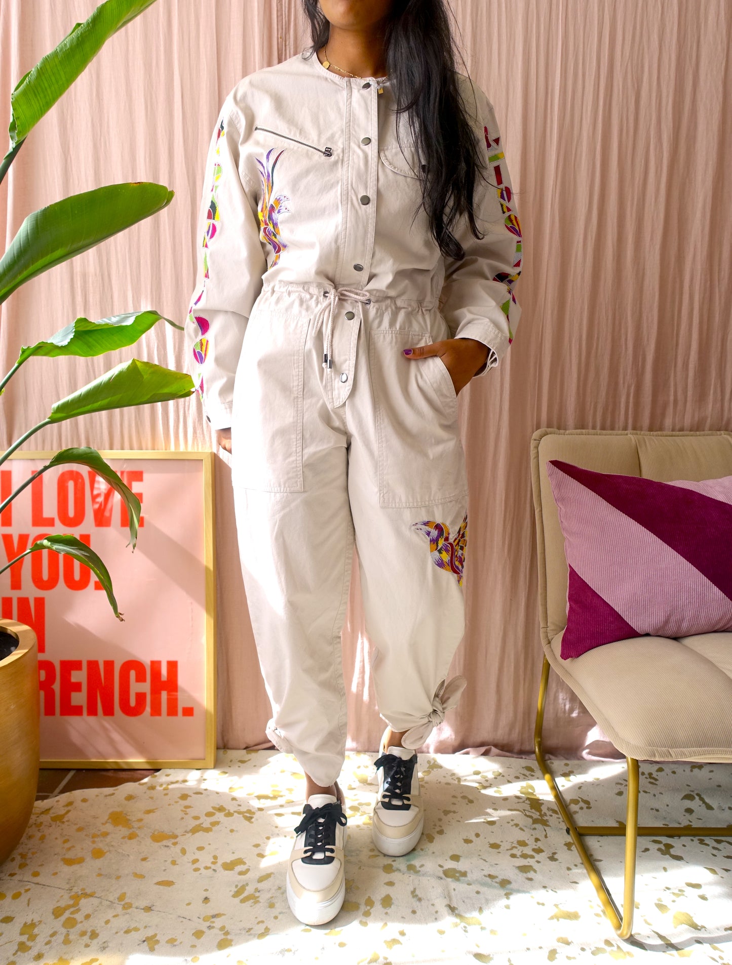 Nubikk elise bloom statement sneakers
