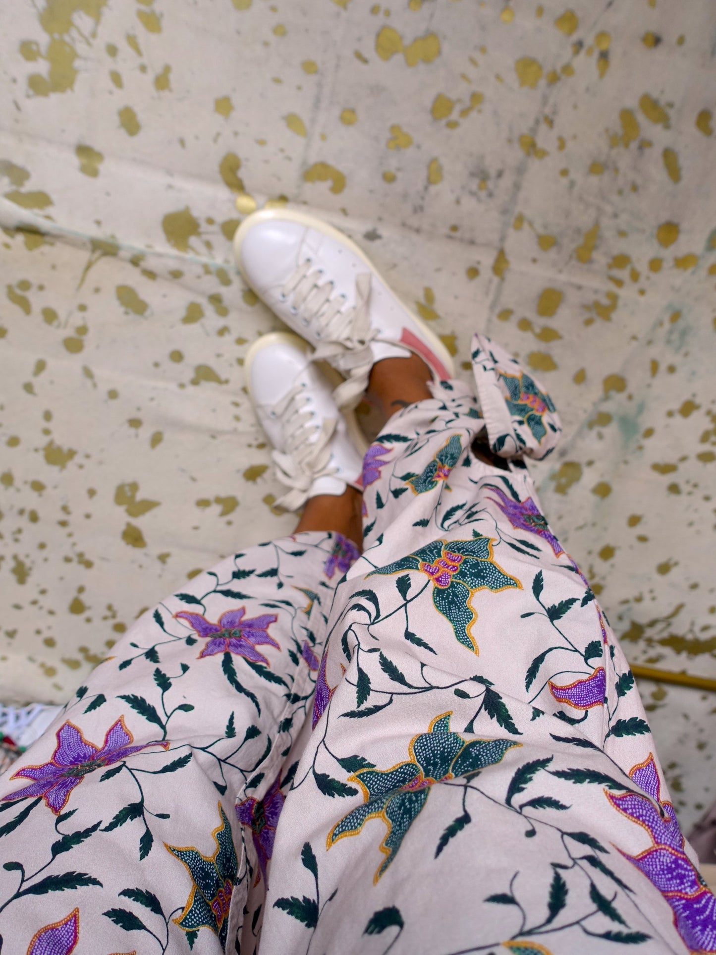 Alexander McQueen oversized sneaker wit / oudroze