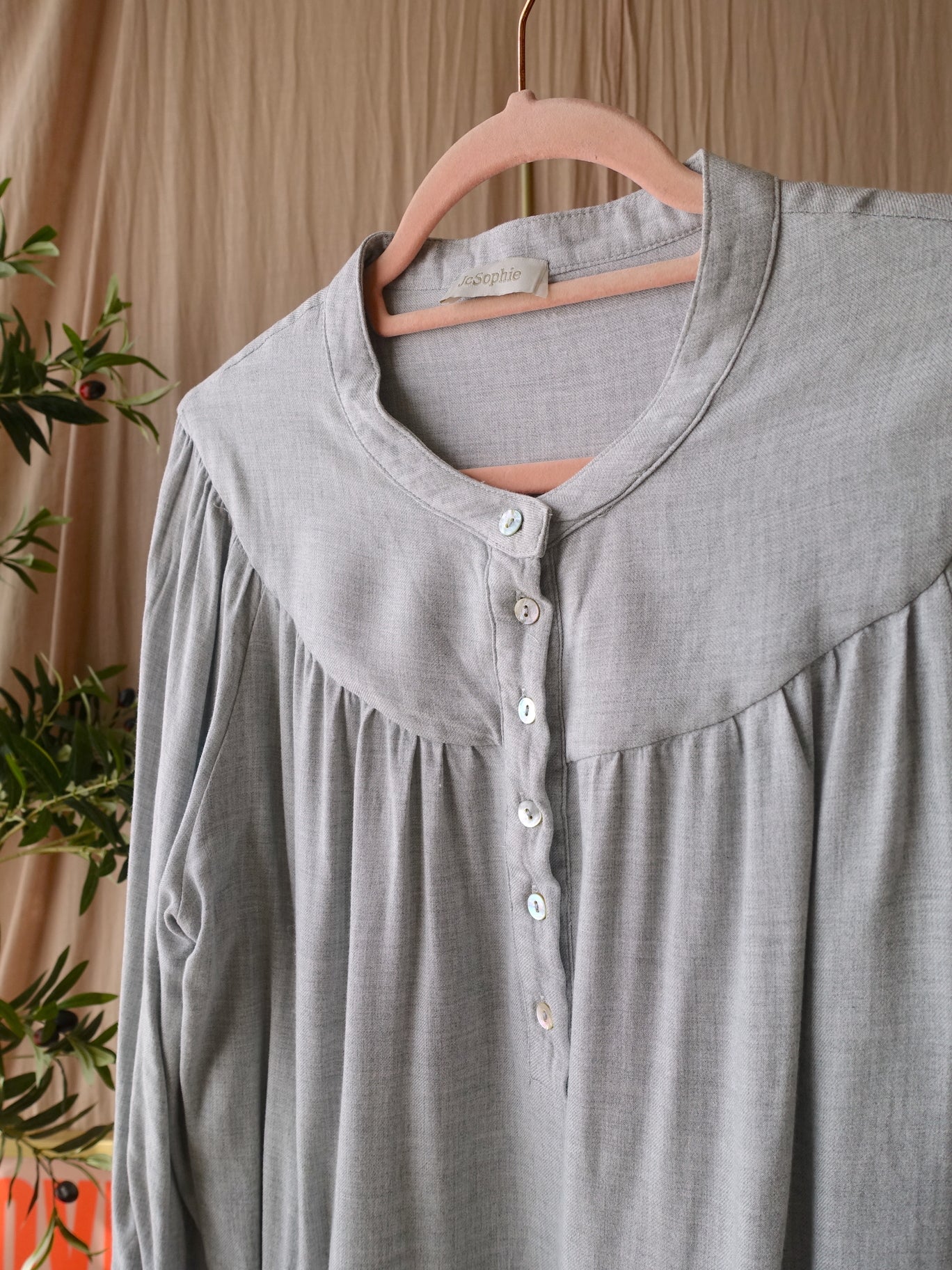JC Sophie soft visco blouse silver grey
