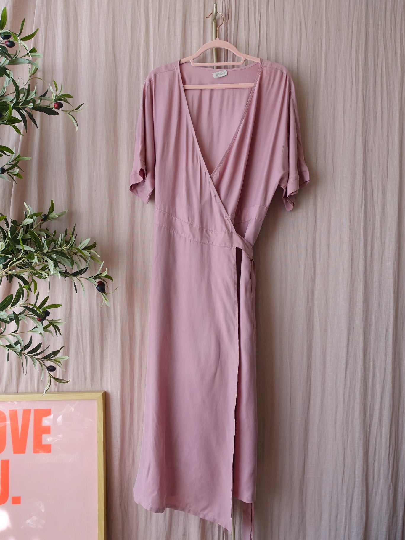 J.C. Sophie daphne cupro jurk blush