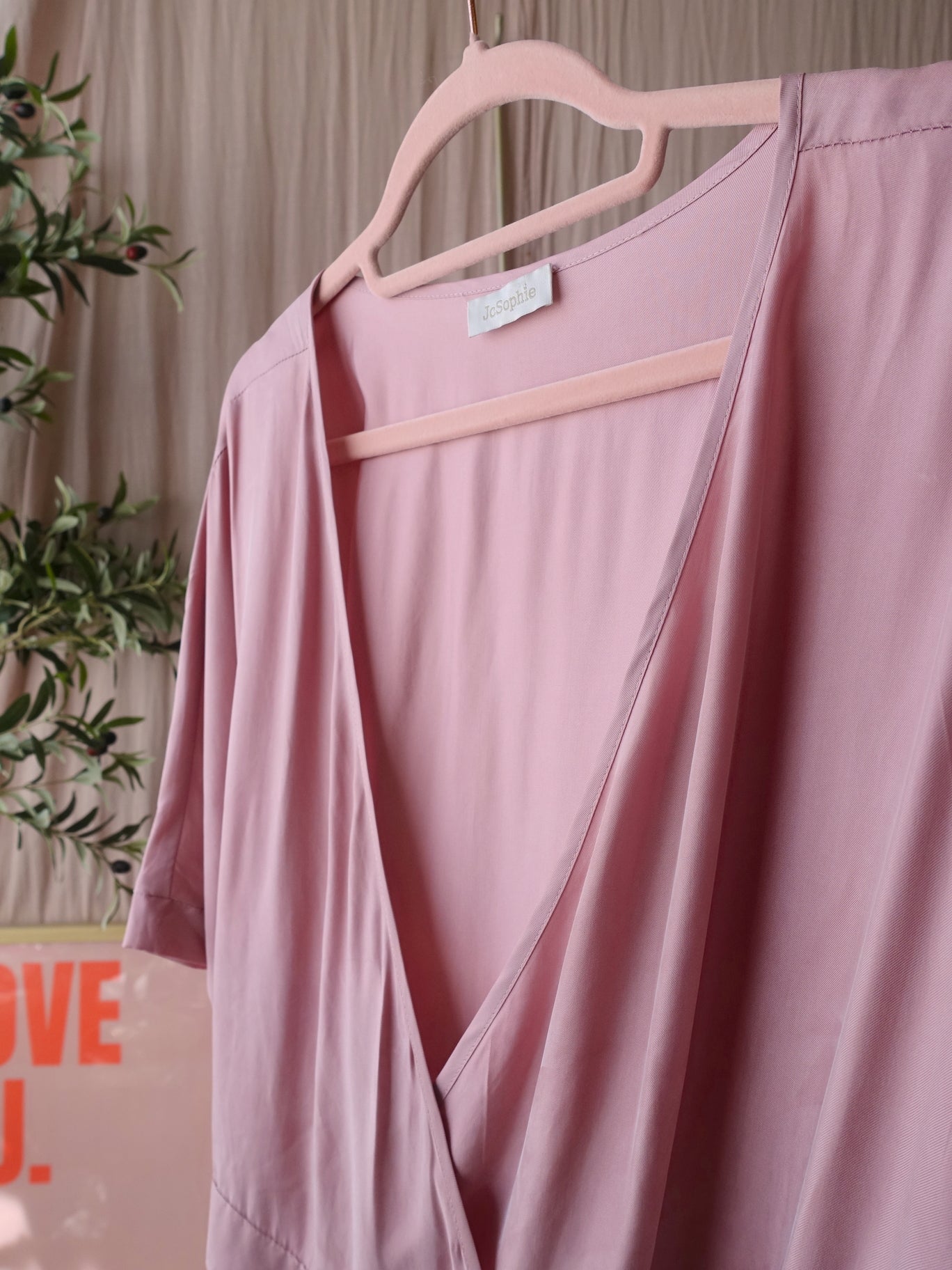 J.C. Sophie daphne cupro jurk blush