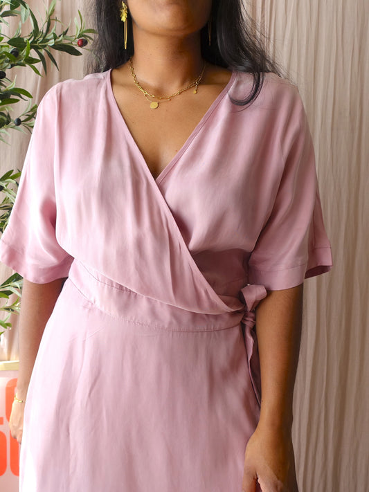 J.C. Sophie daphne cupro jurk blush