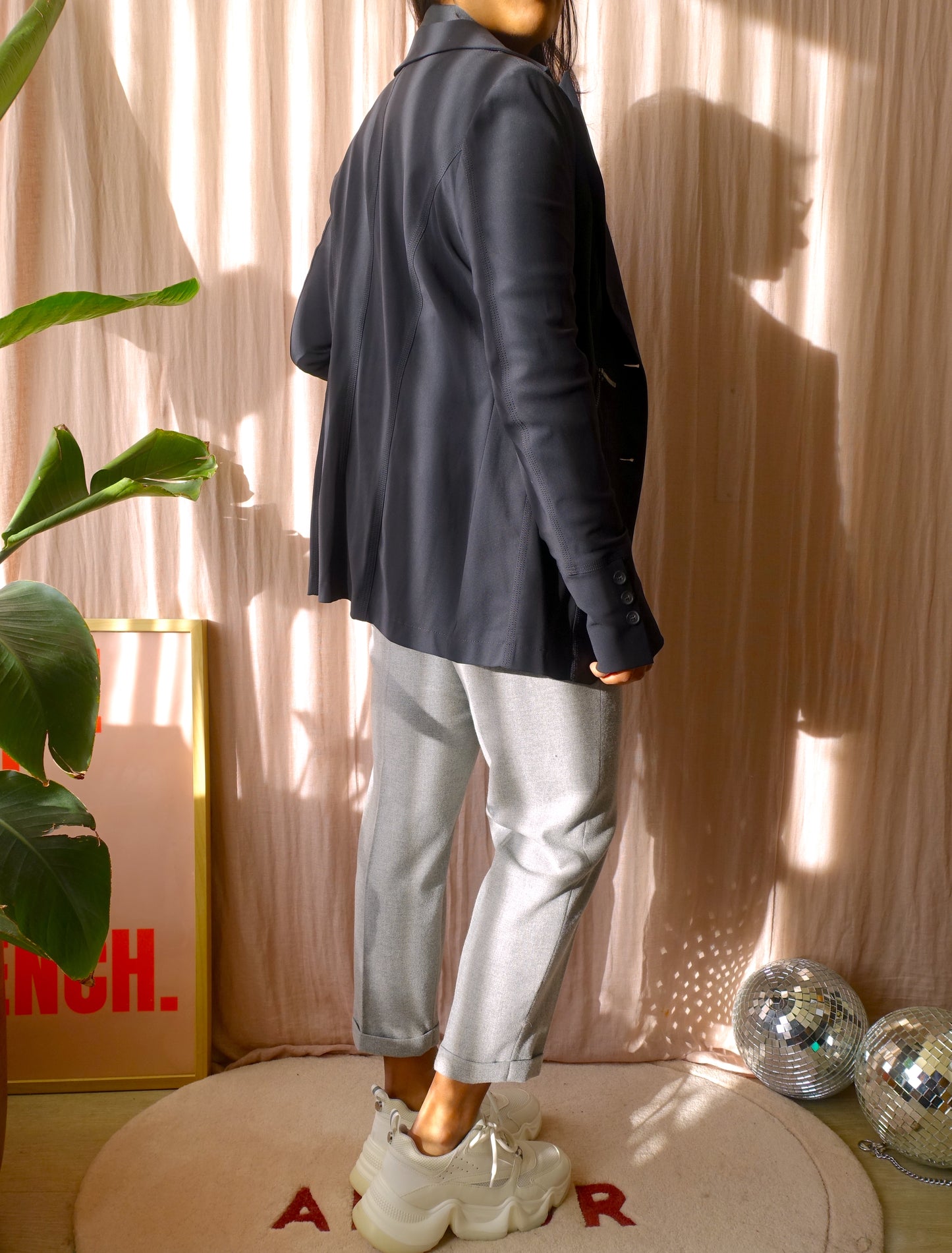 Antonelli Firenze the perfect woolmix pants classic grey