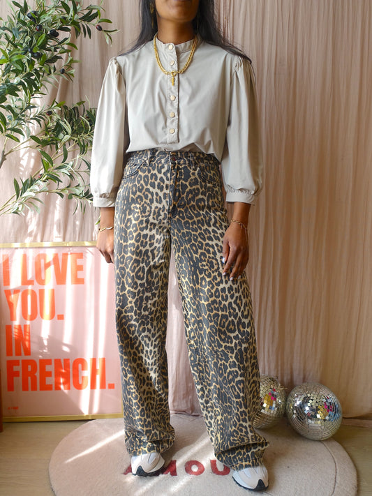 Jane Lushka travel quality bella blouse greige