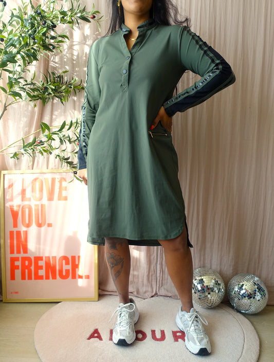 Jane Lushka travel quality sportsstripe jurk forest