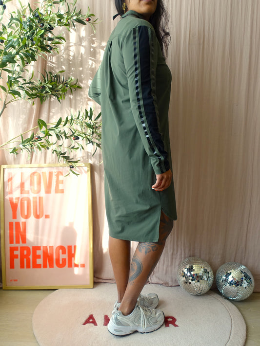 Jane Lushka travel quality sportsstripe jurk forest