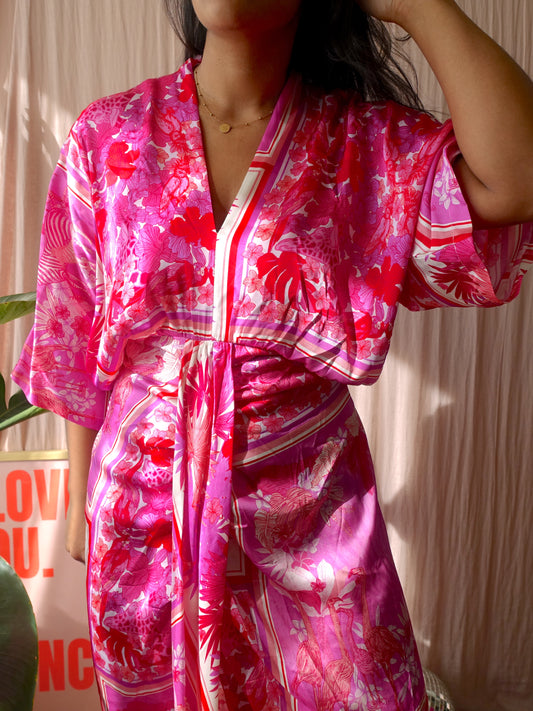 Janice jessie jungle kimono dress