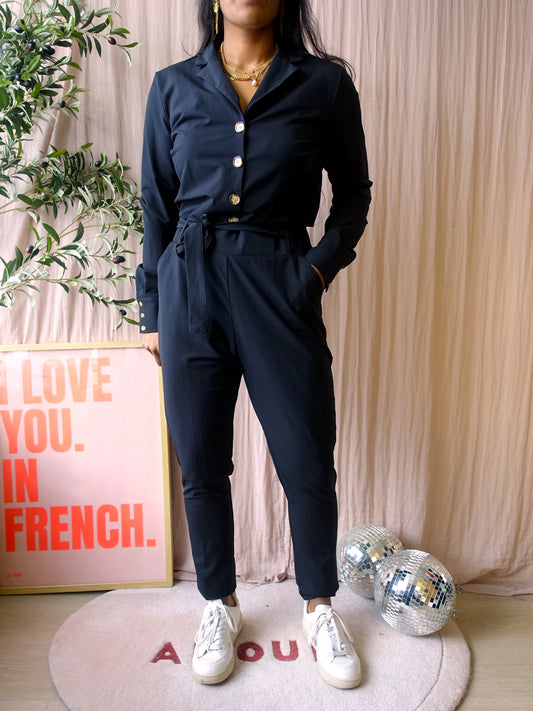 Je m'appelle travel quality jumpsuit zwart