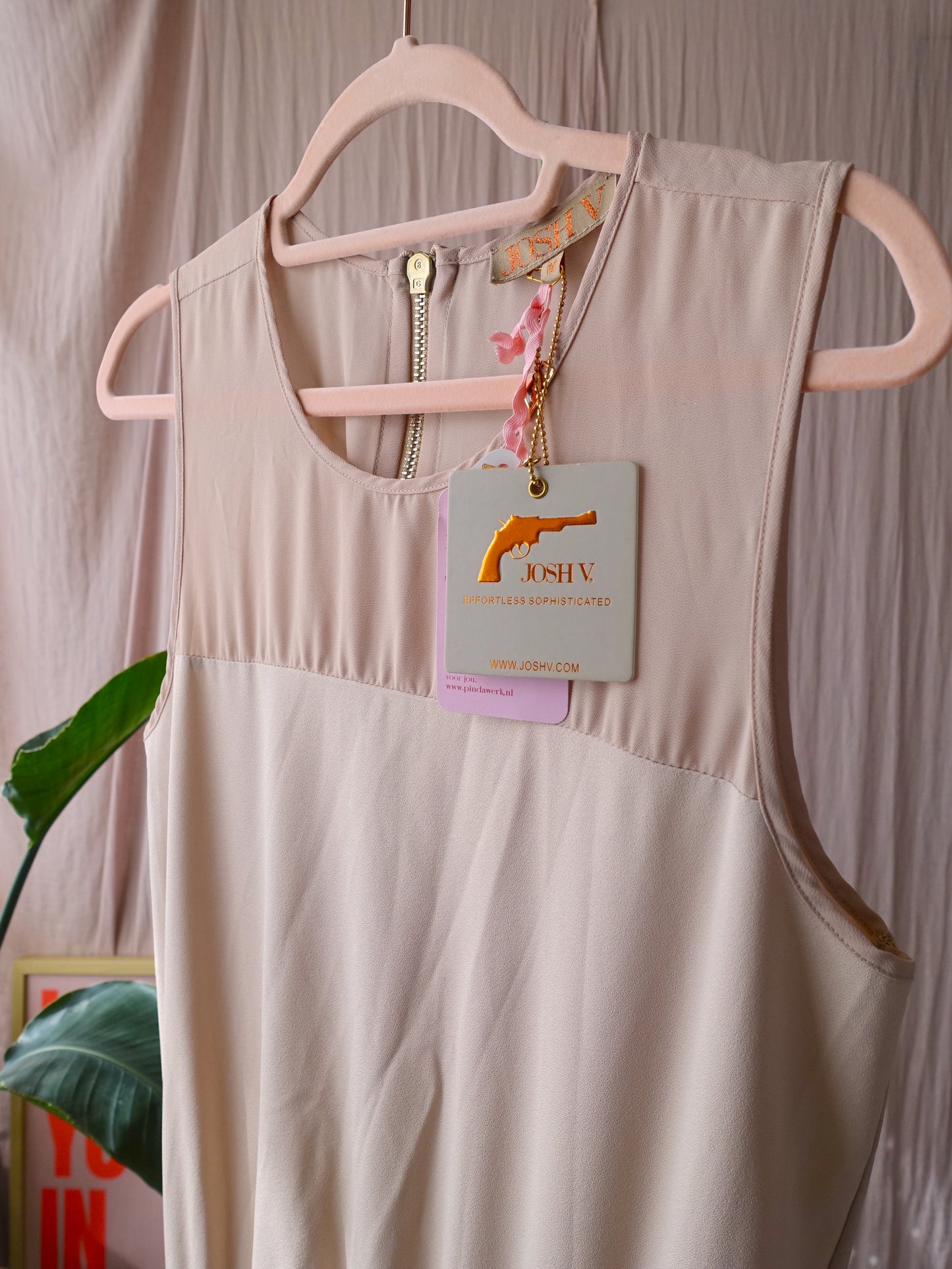 Josh V Kristen jumpsuit mesh sand