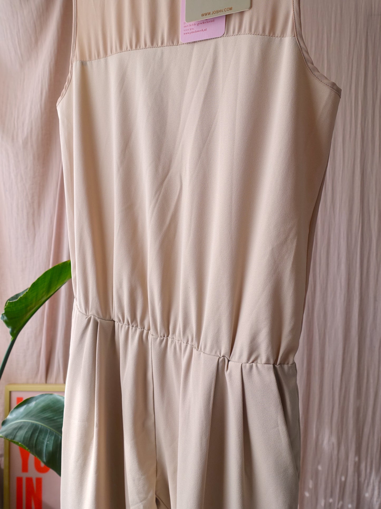 Josh V Kristen jumpsuit mesh sand