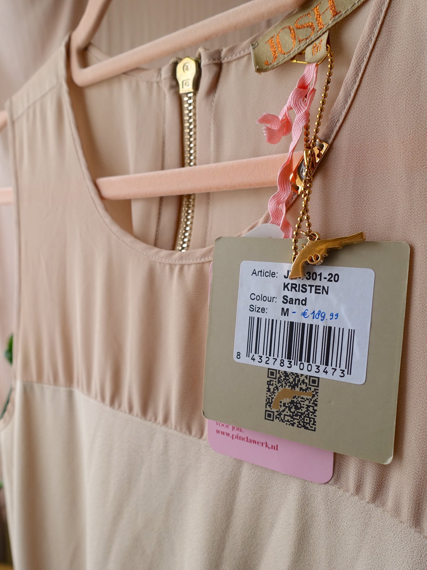 Josh V Kristen jumpsuit mesh sand