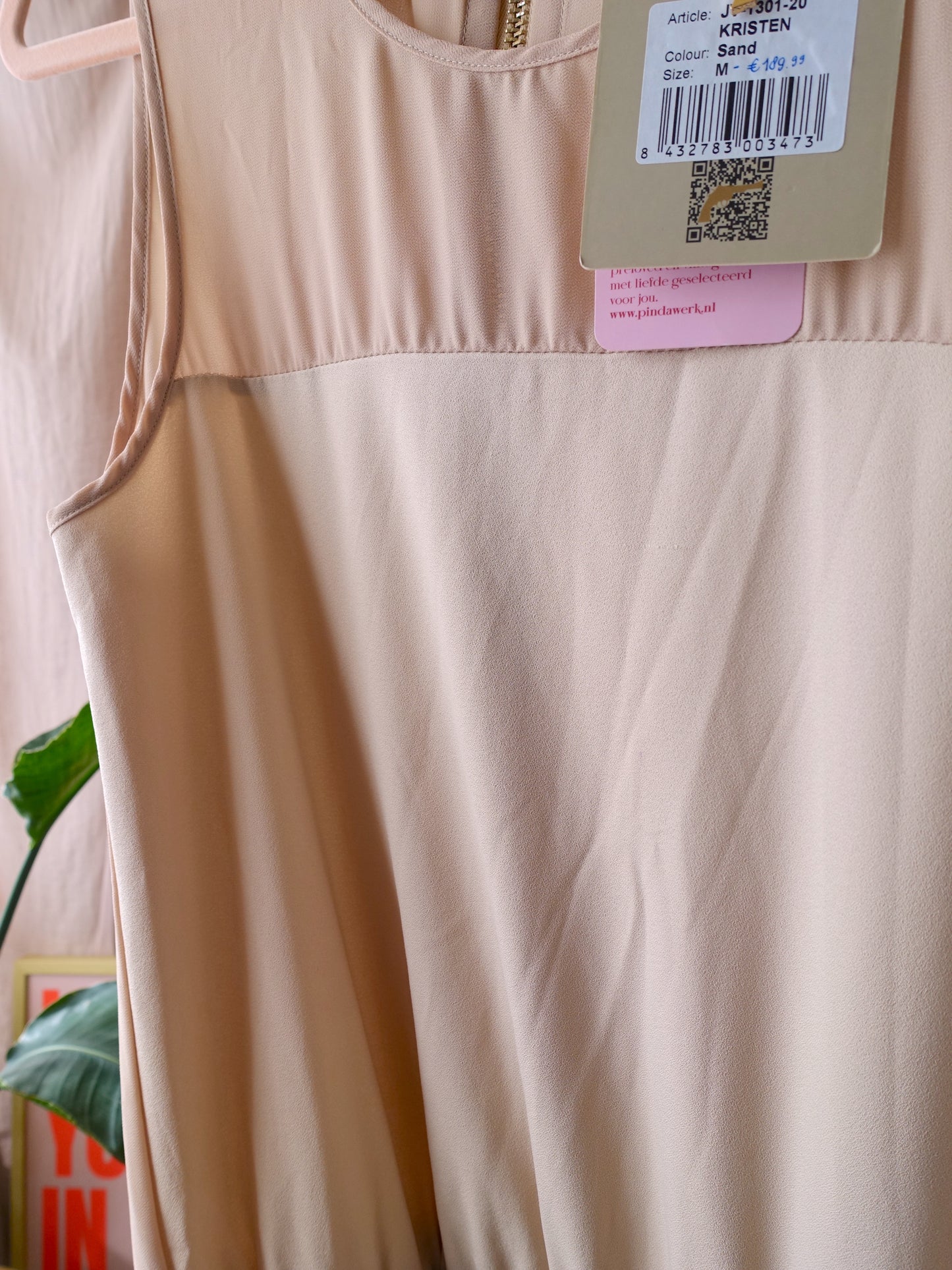 Josh V Kristen jumpsuit mesh sand