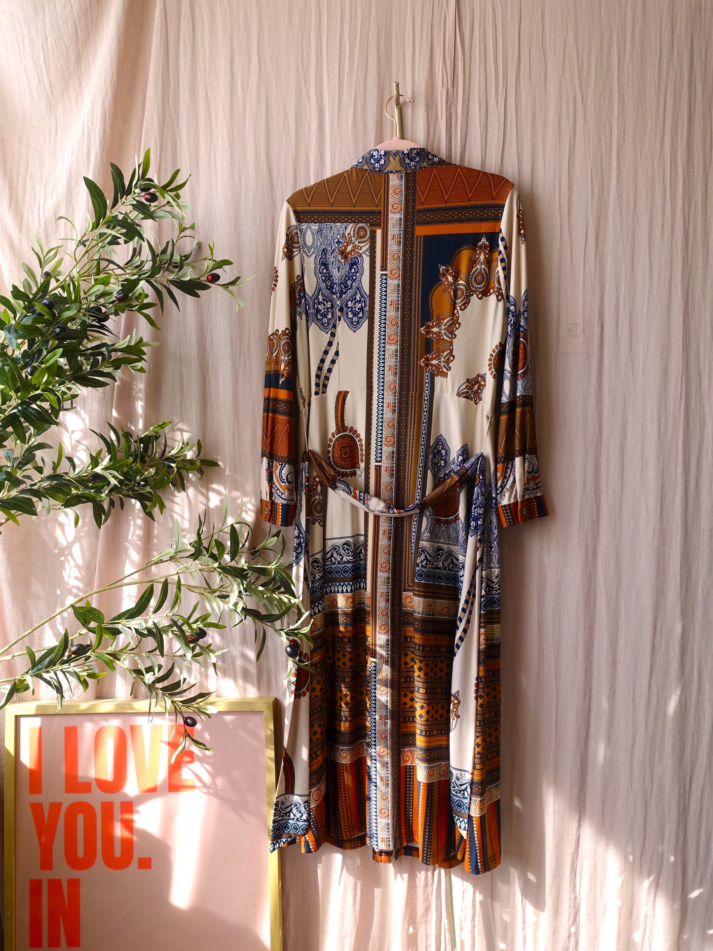 K-Design bohemian printed maxi jurk