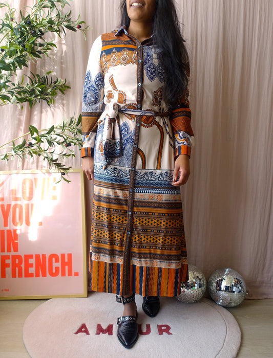 K-Design bohemian printed maxi jurk