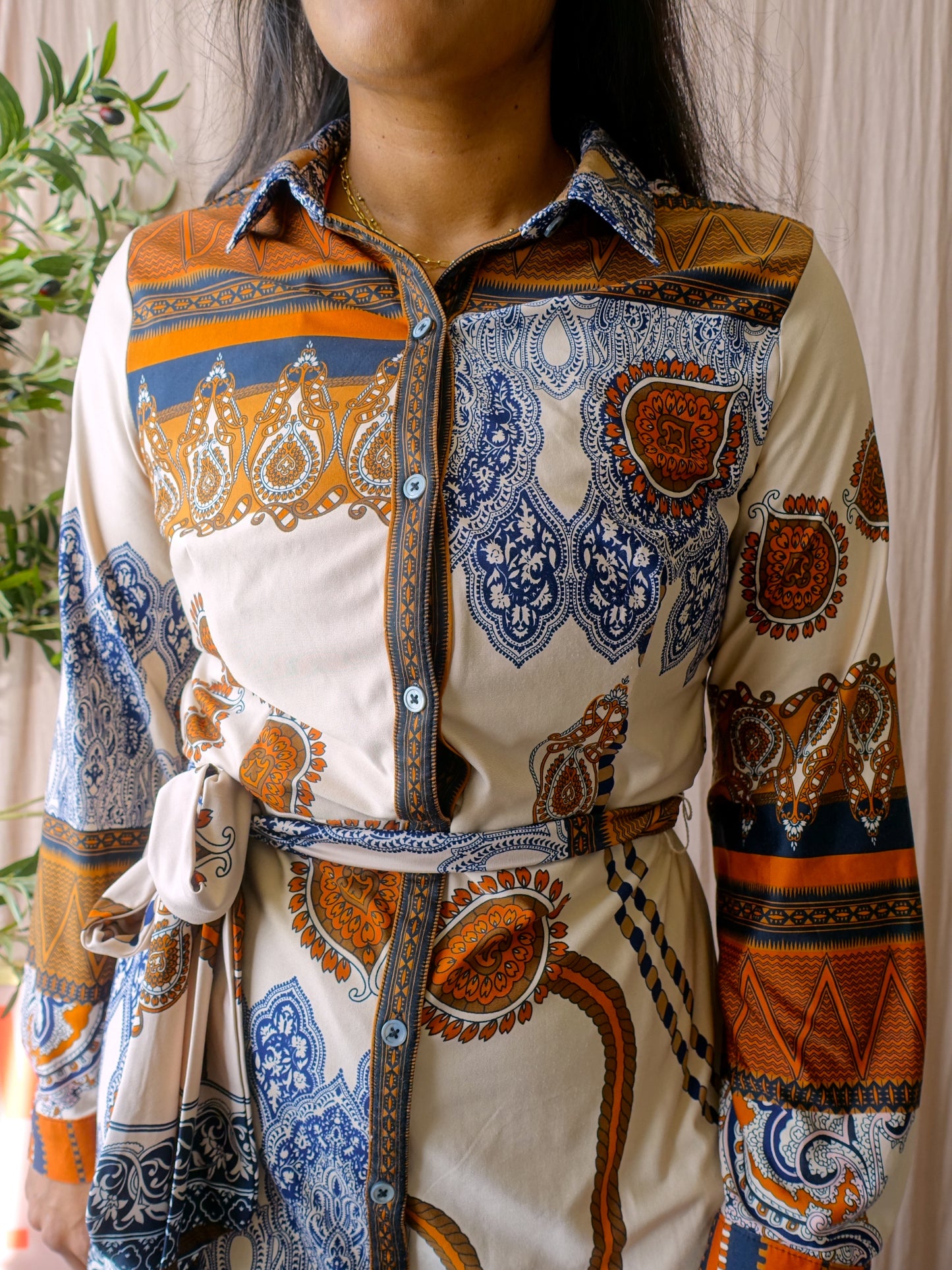 K-Design bohemian printed maxi jurk