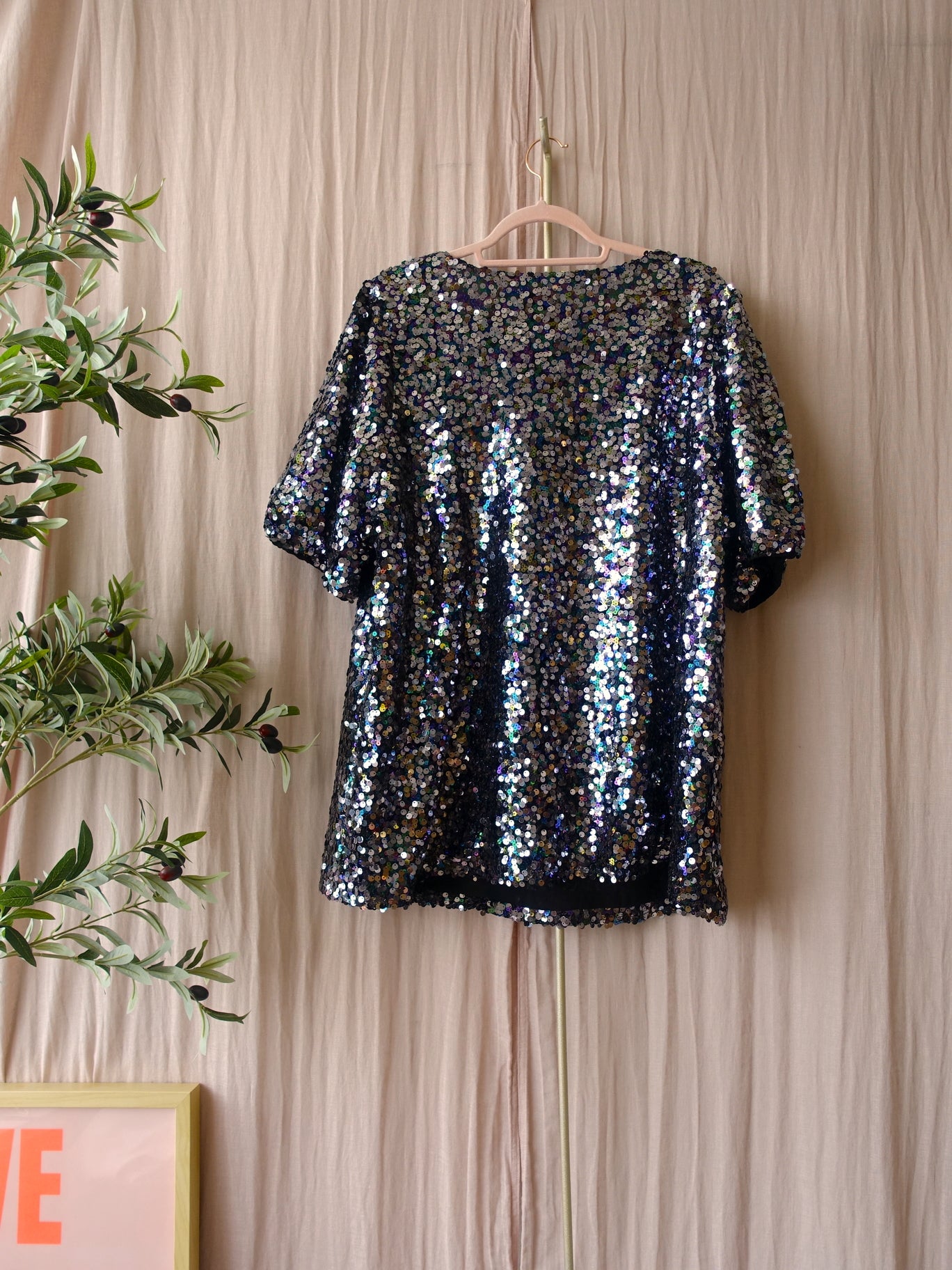 Kaffe curve luna sequin top