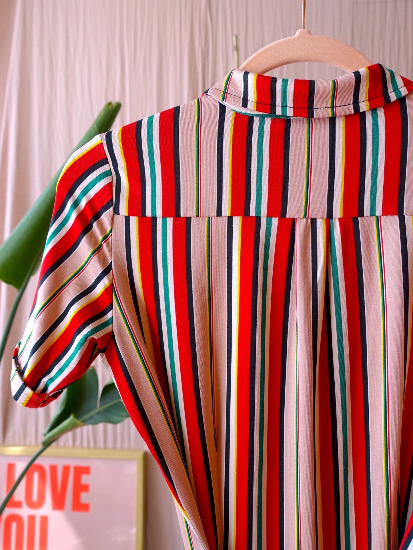 King Louie vertical striped blousejurk