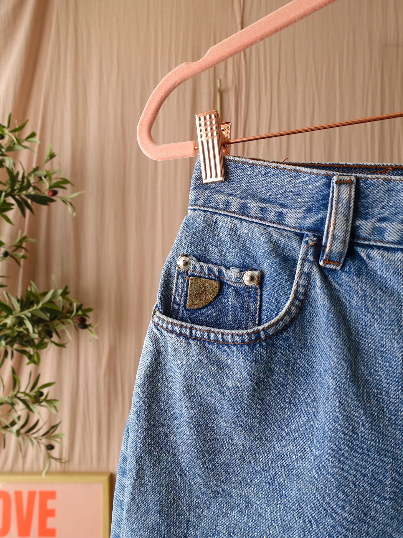 Vintage Lois Sandra-C Noad Veined denim shorts