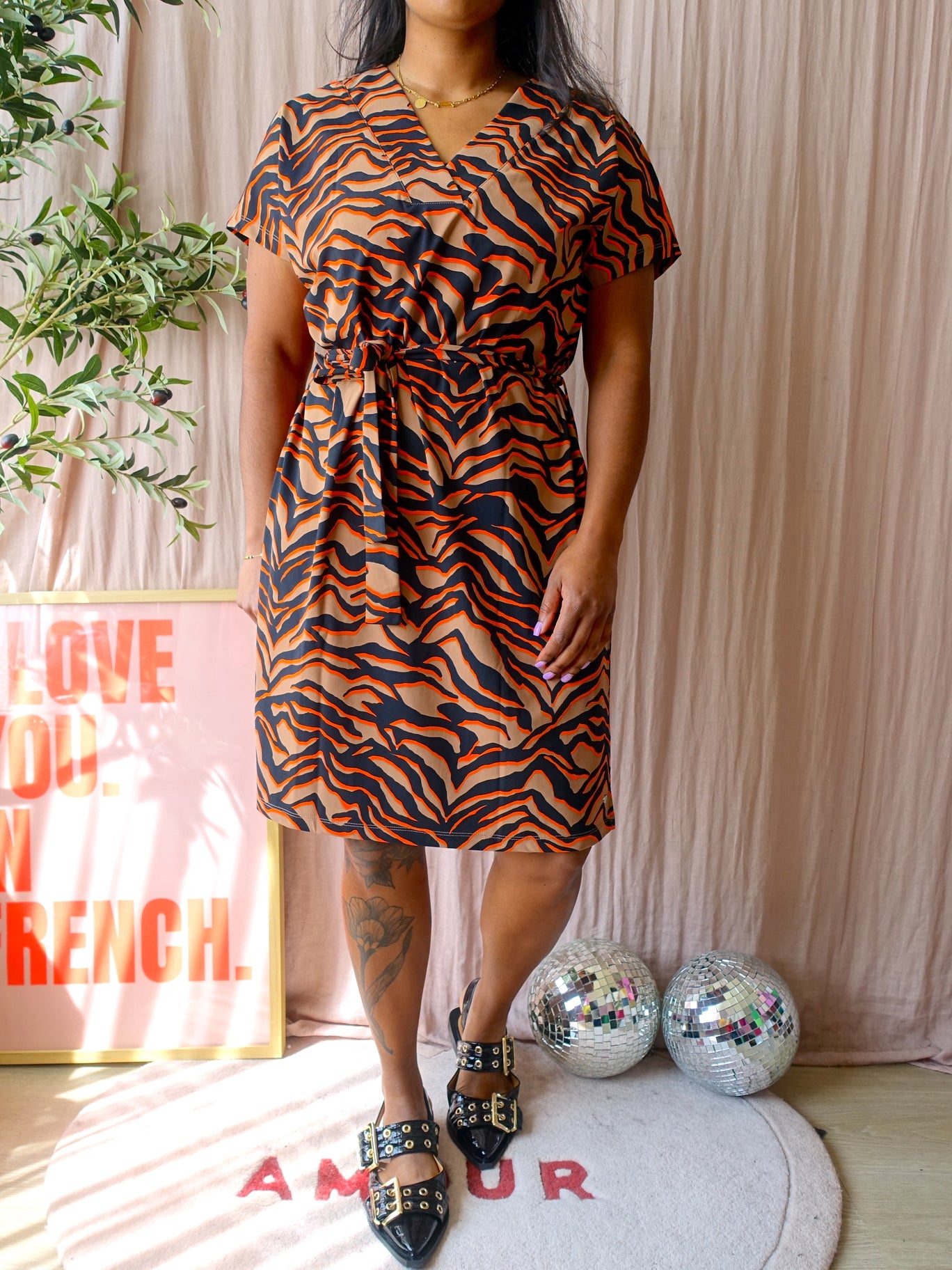 Lady Day travelstof eden zebra sunrise jurk