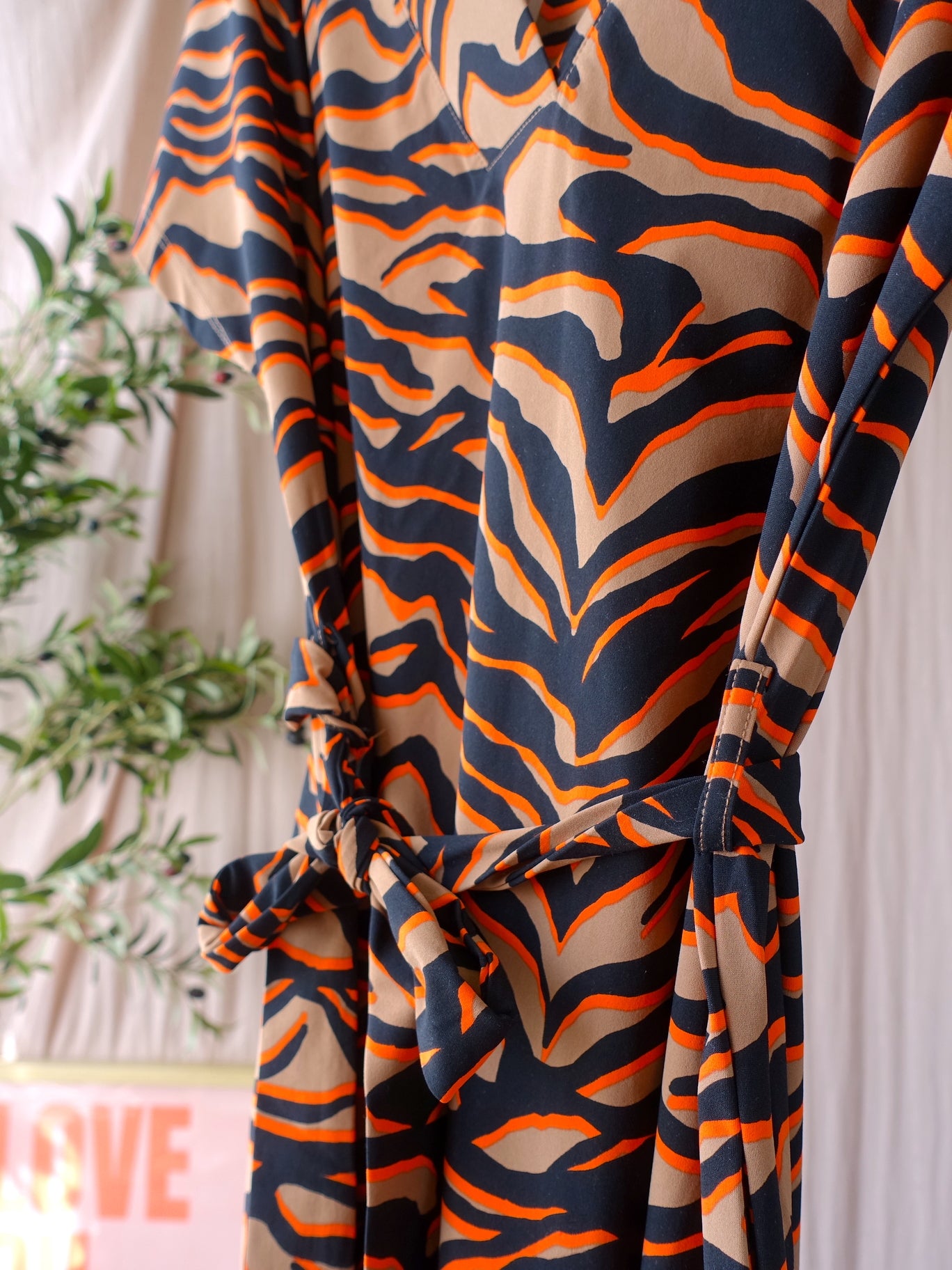 Lady Day travelstof eden zebra sunrise jurk