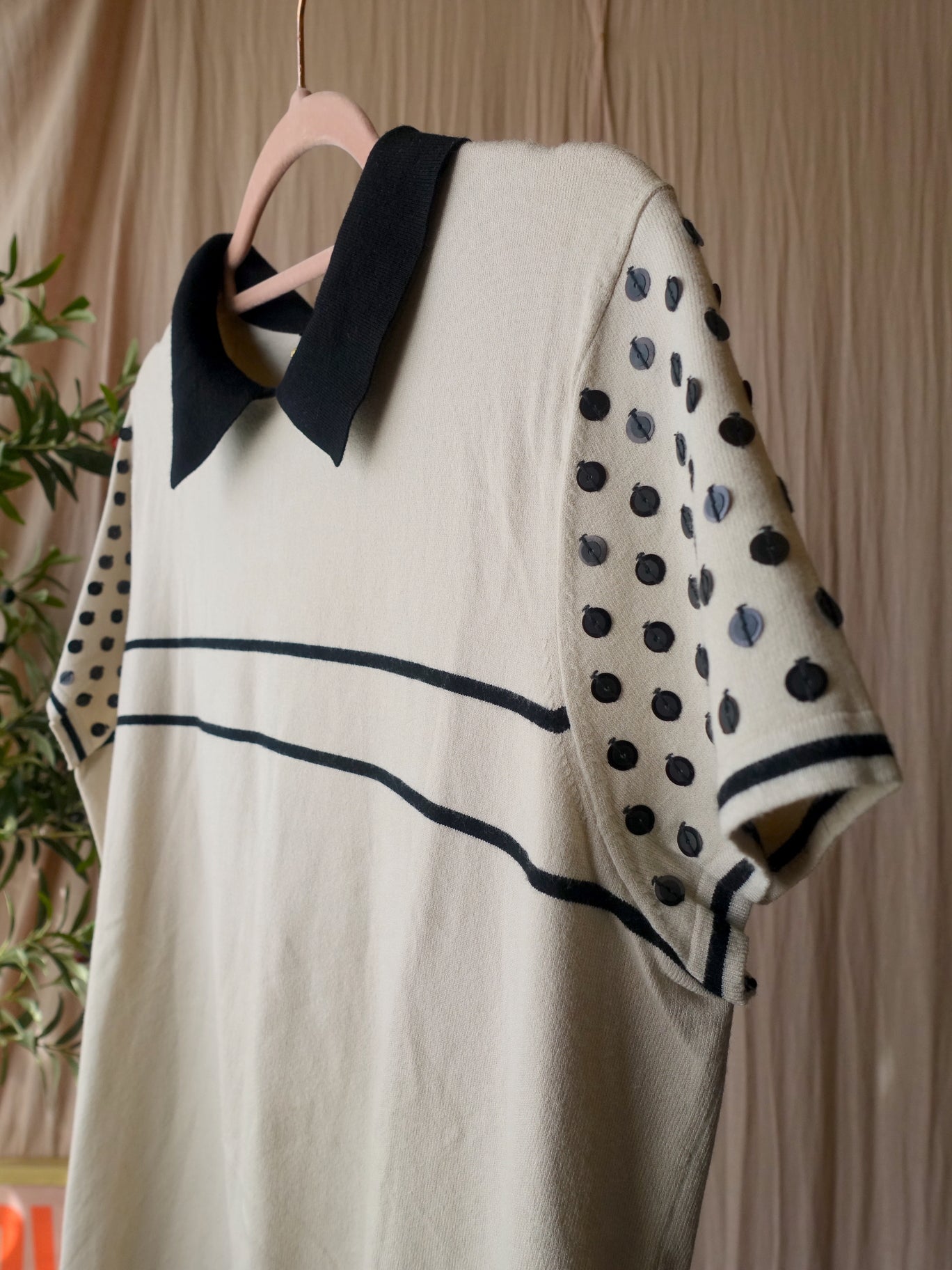 Laurèl unique embellished fine knit tee