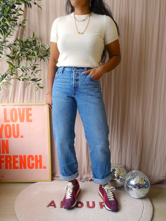 Levi's 501 original high waist mediumstone