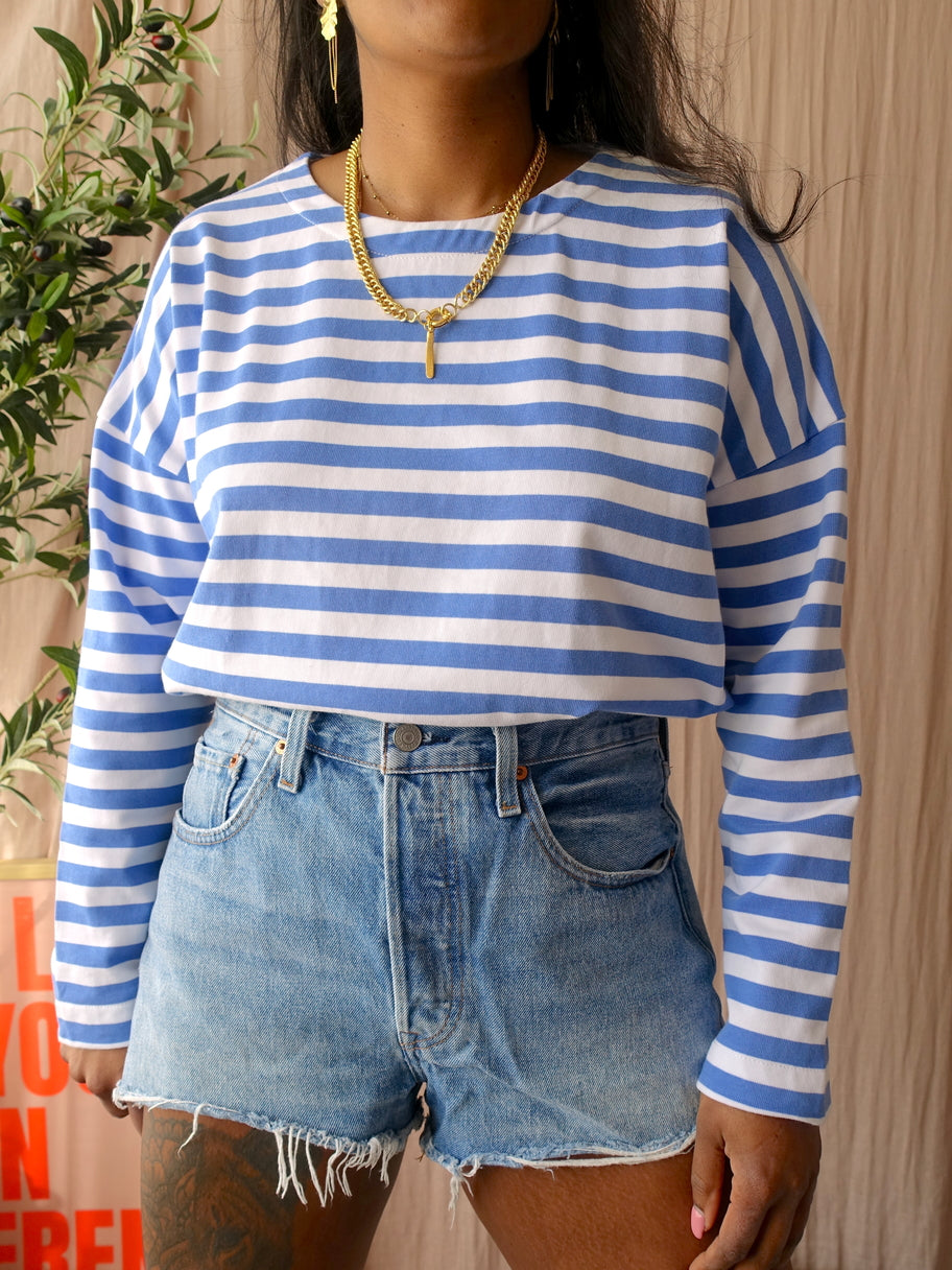 Levi's 501 original short mediumstone denim