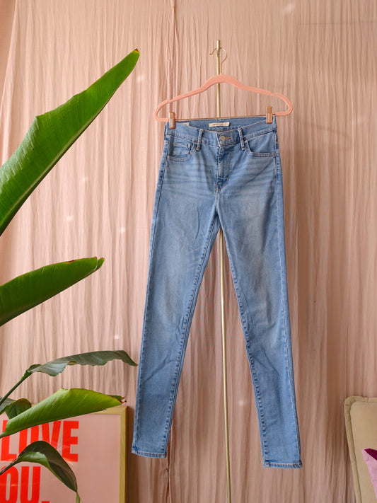 Levi's 720 super skinny jeans light blue