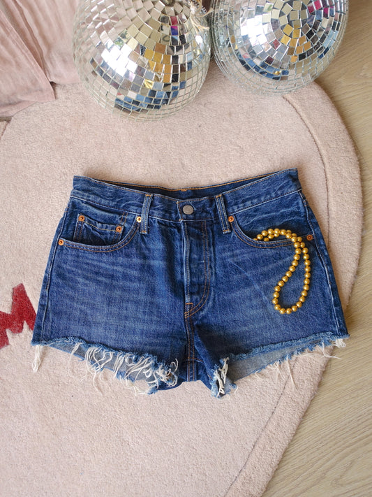 Levi's 501 original shorts classic indigo blue