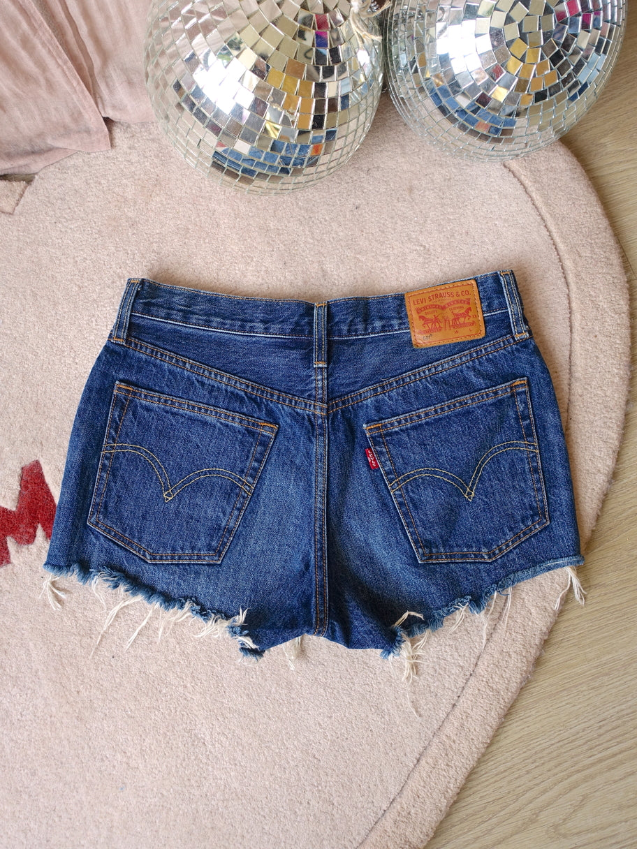 Levi's 501 original shorts classic indigo blue