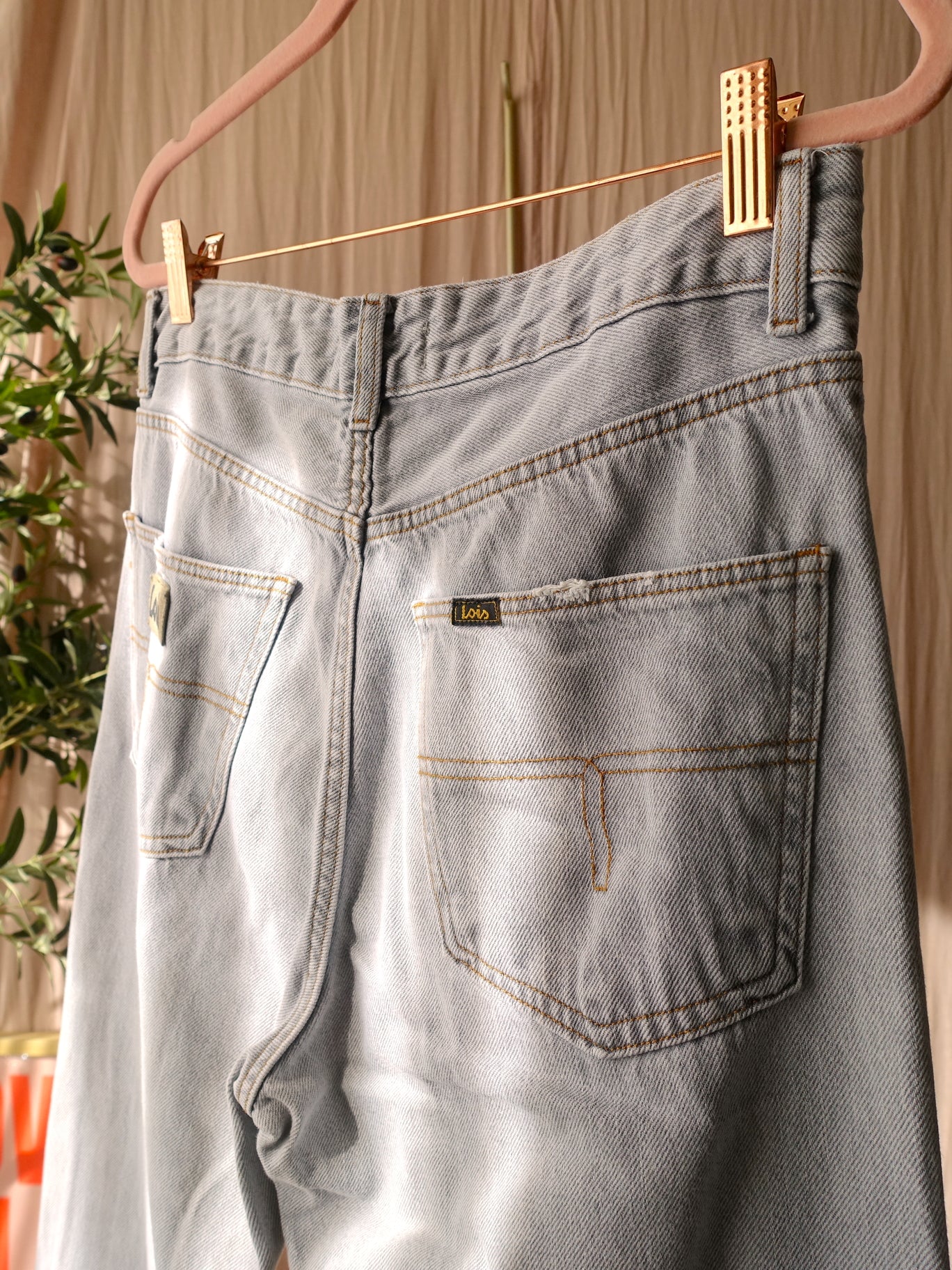 Lois Dana mid rise cropped jeans columbus grey