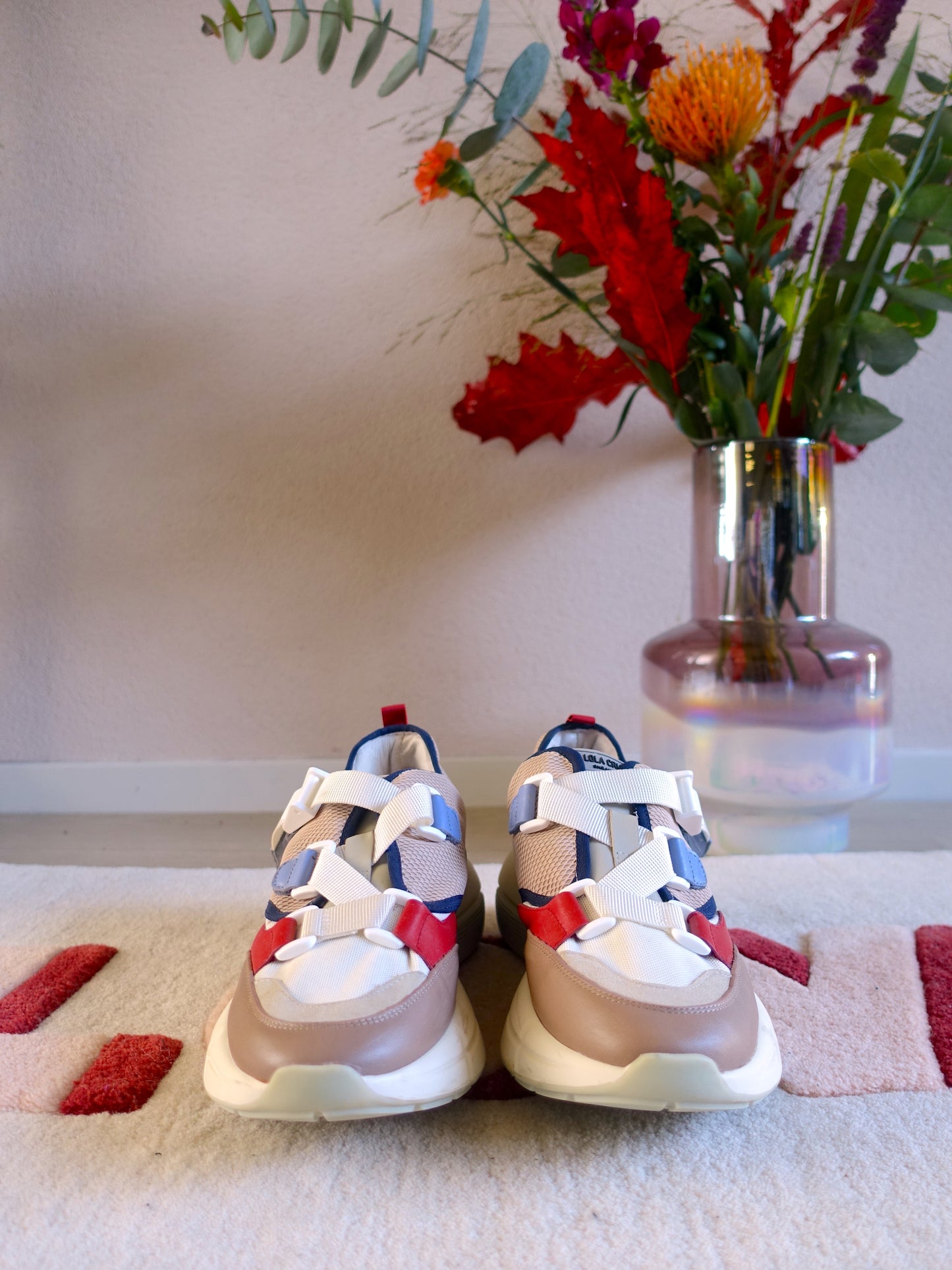 Lola Cruz chunky sole sneakers