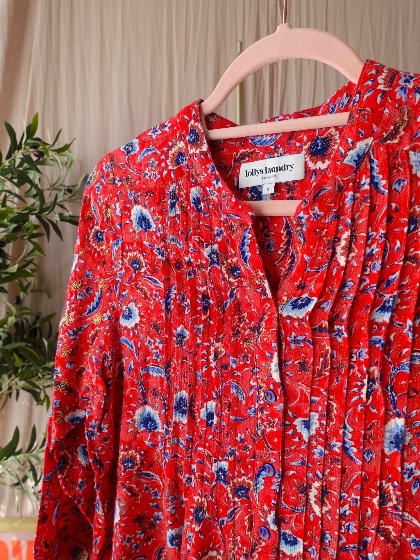 Lolly's Laundry lurex floral top helena