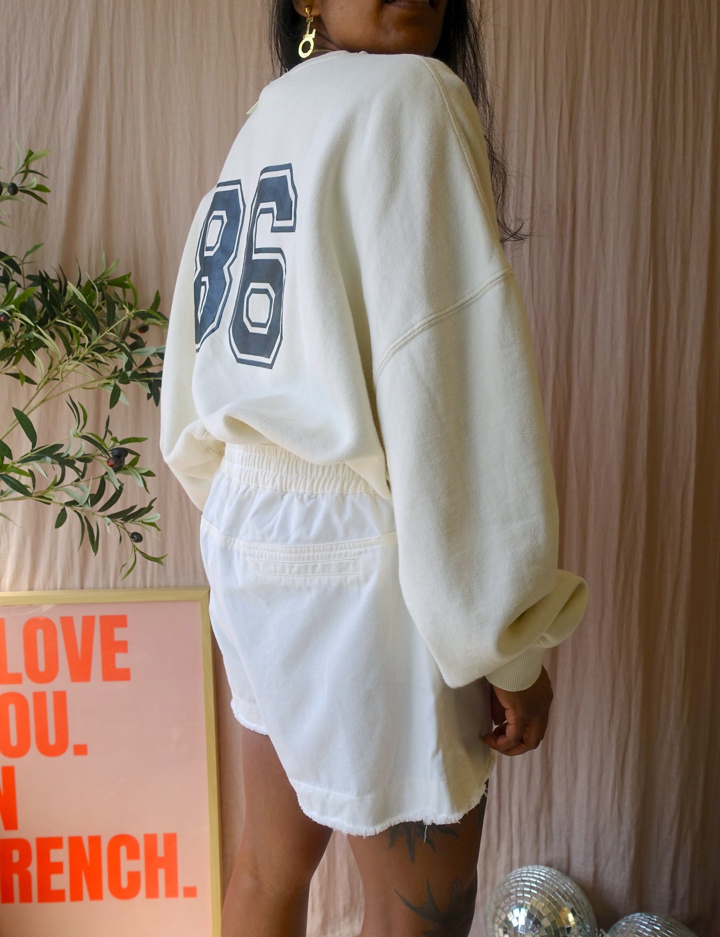 Polo Ralph Lauren cotton frill shorts ecru
