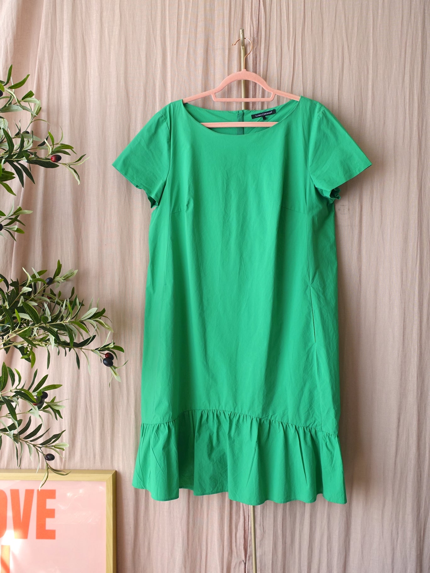 Luisa Cerano popeline cotton jurk jelly bean