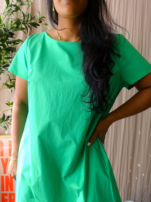 Luisa Cerano popeline cotton jurk jelly bean