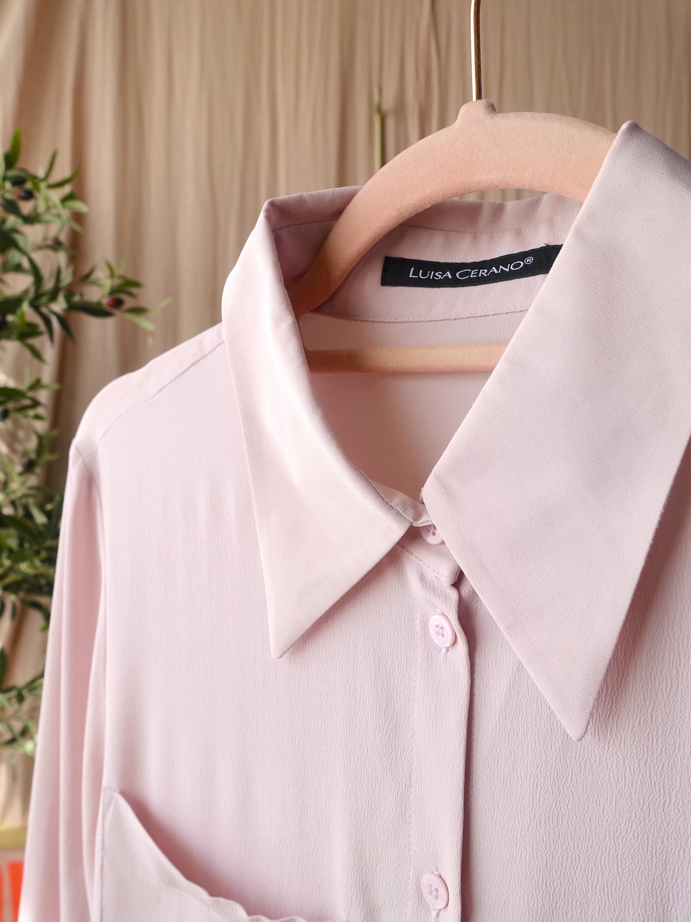 Luisa Cerano silkblend blouse primrose pink