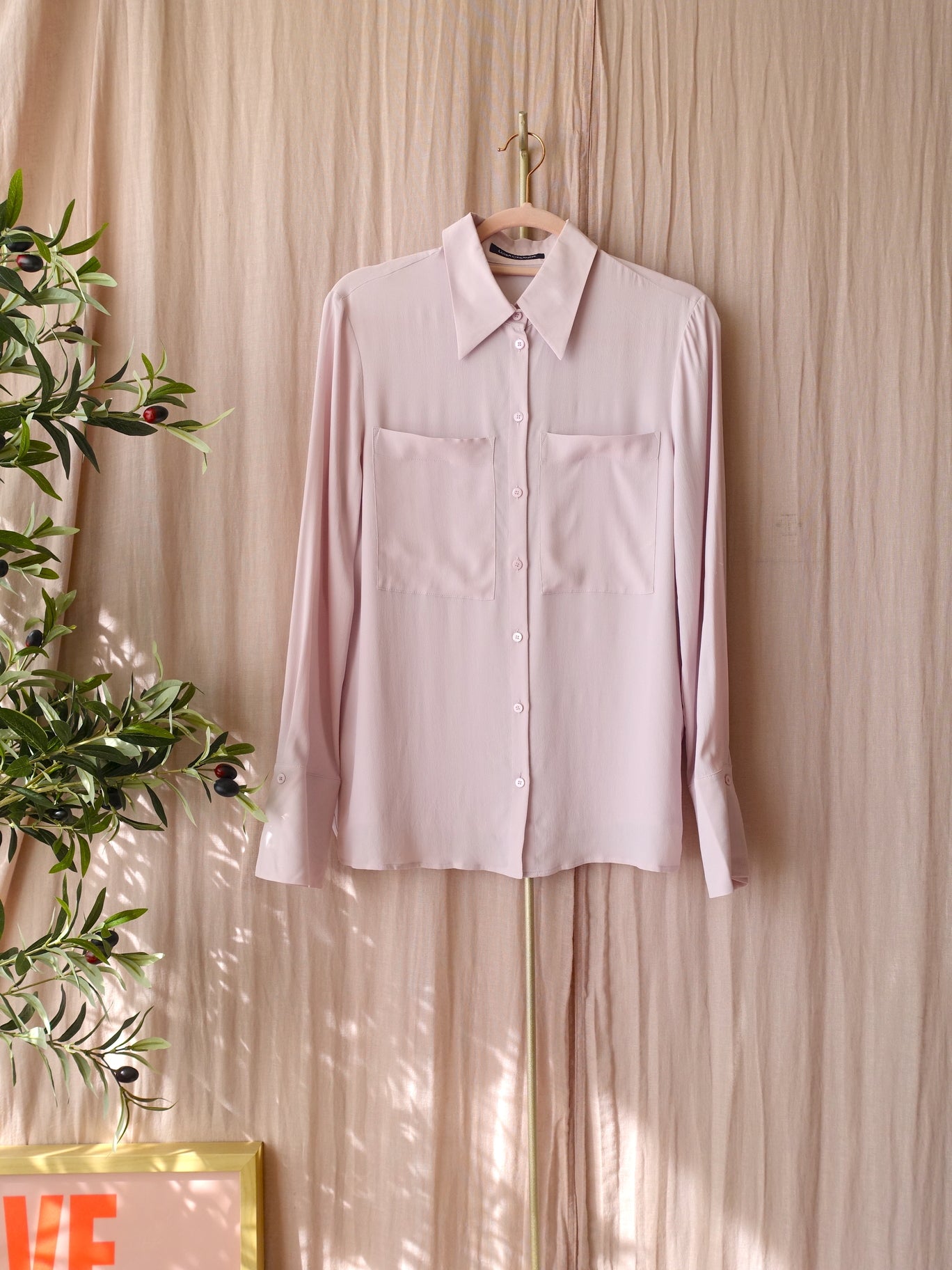 Luisa Cerano silkblend blouse primrose pink