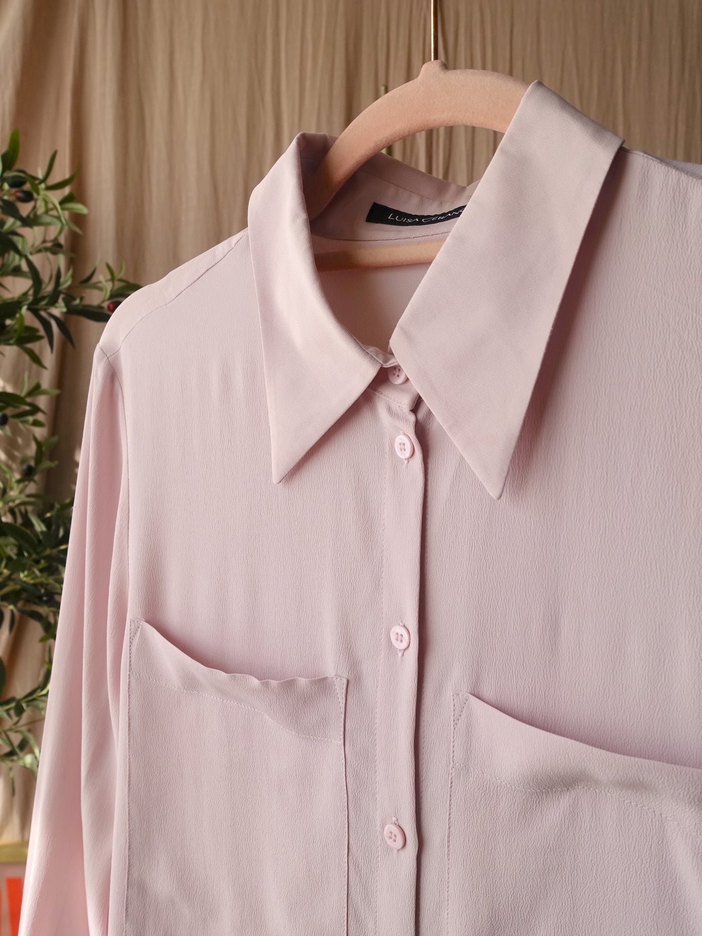 Luisa Cerano silkblend blouse primrose pink