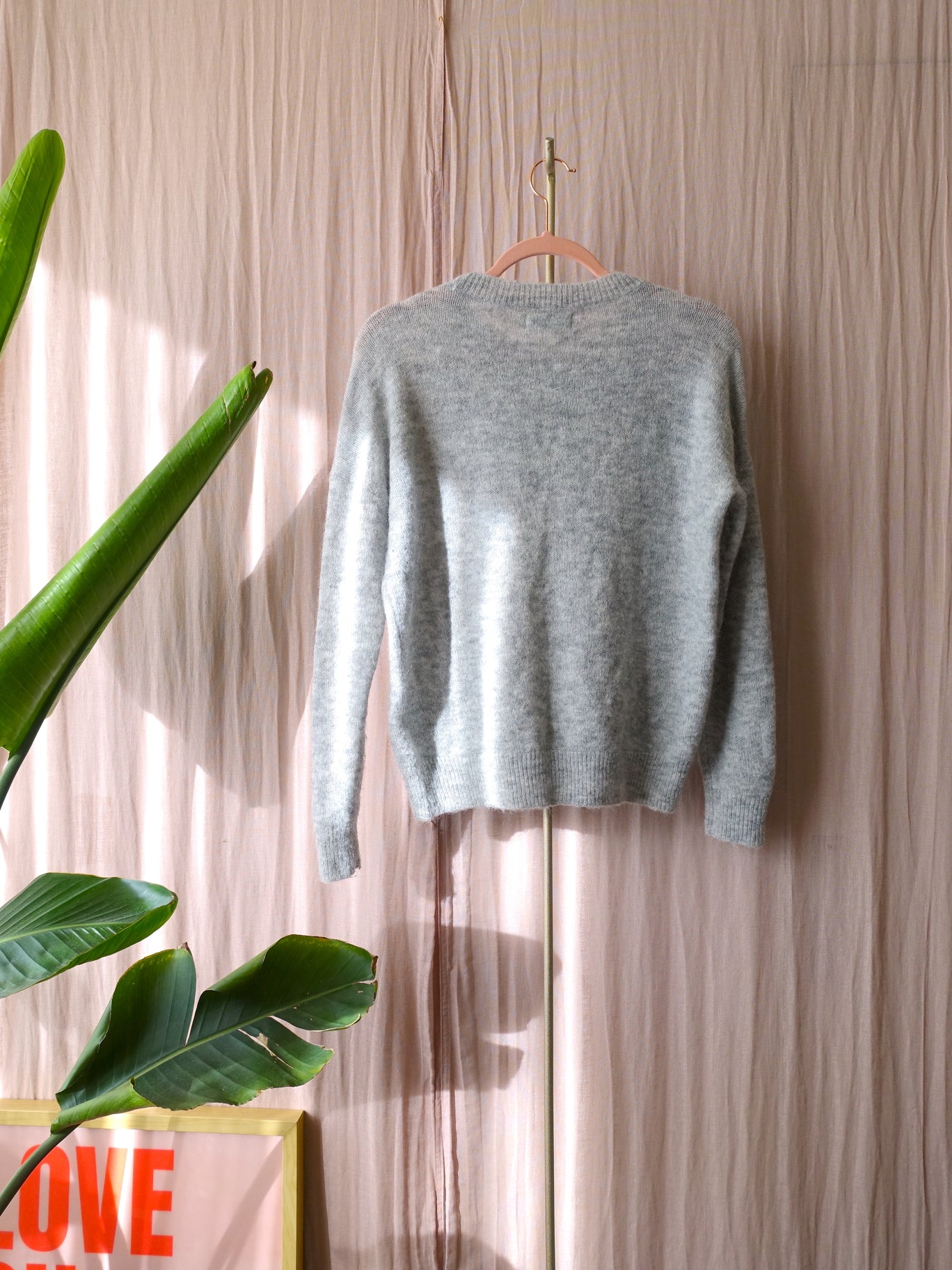 MSCH mohairmix knit light grey