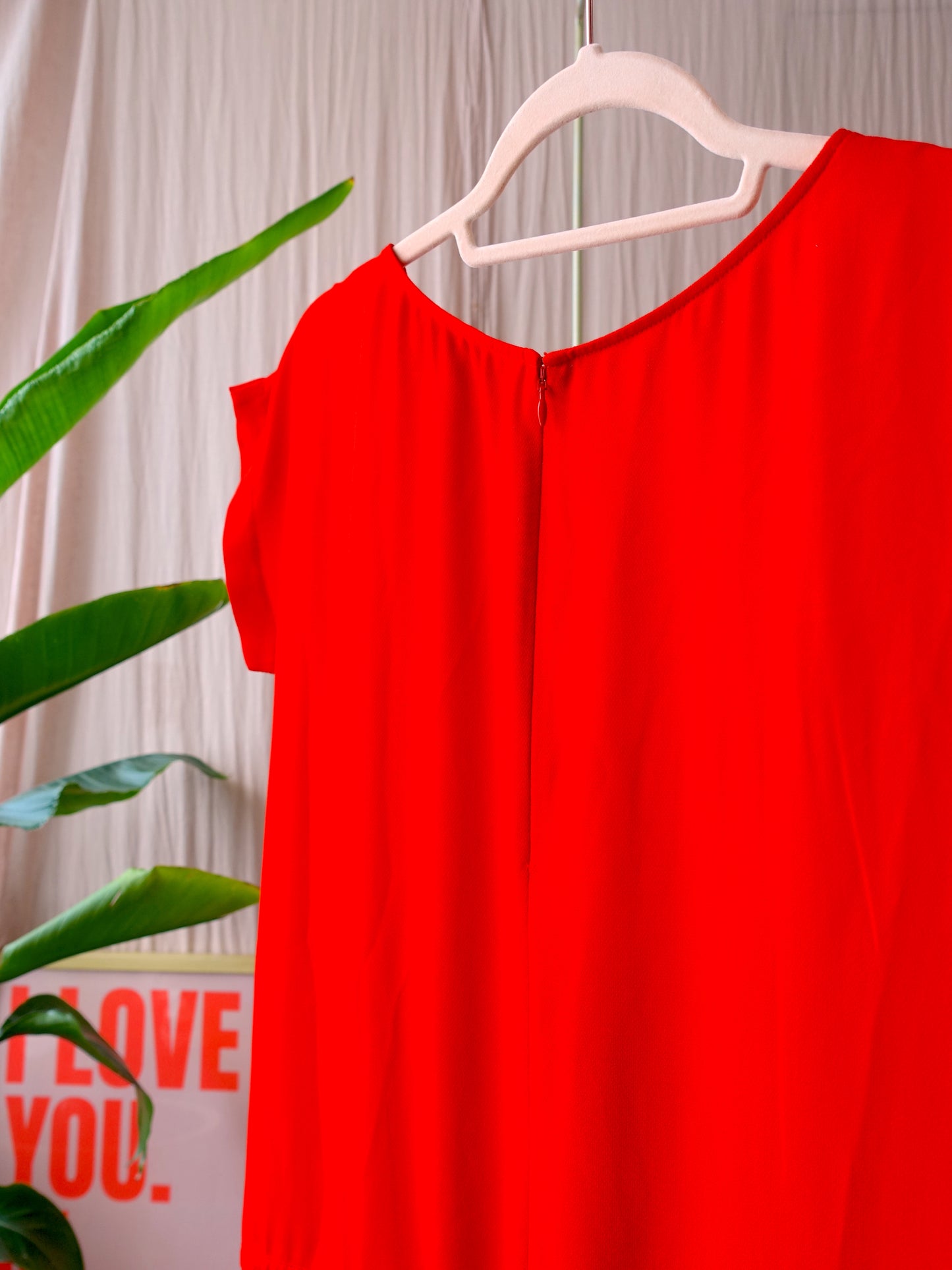 Mads Nørgaard crêpe Georgette Cavi jumpsuit passion red