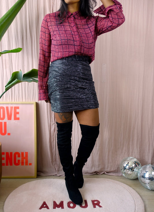 Maje Paris janaud lurex skirt